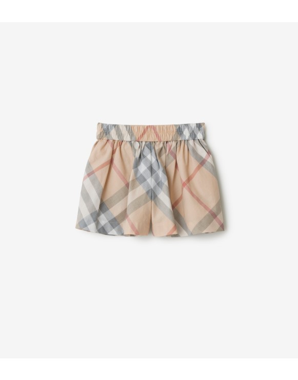 Baumwollshorts in Check