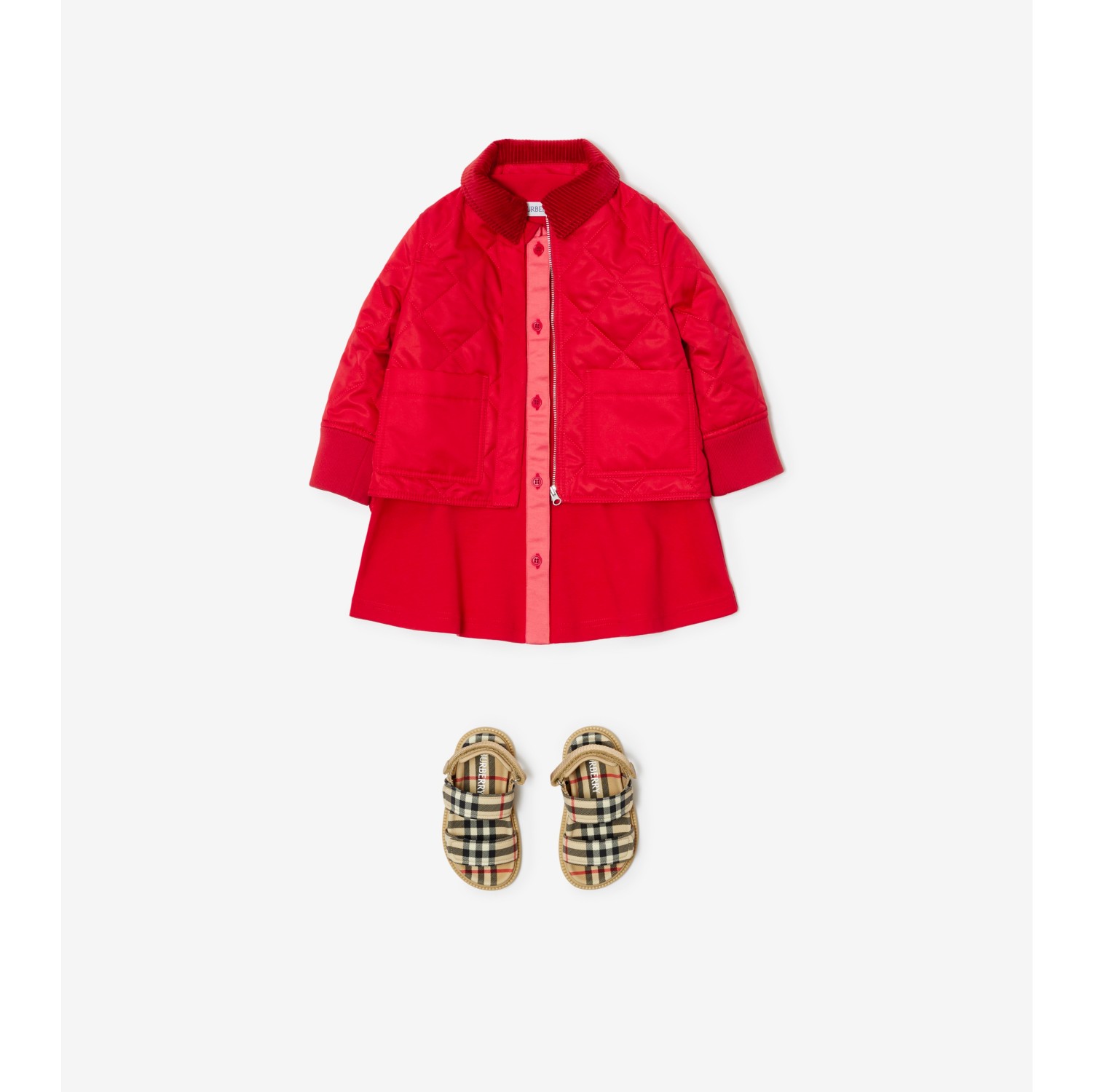 Children's burberry quilted store jacket