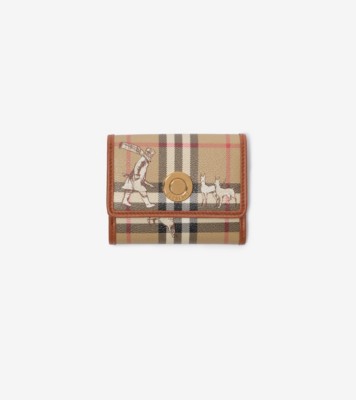 Burberry スモール チェック メイト フォールディングウォレット (アーカイブベージュ) - ウィメンズ | Burberry®公式サイト