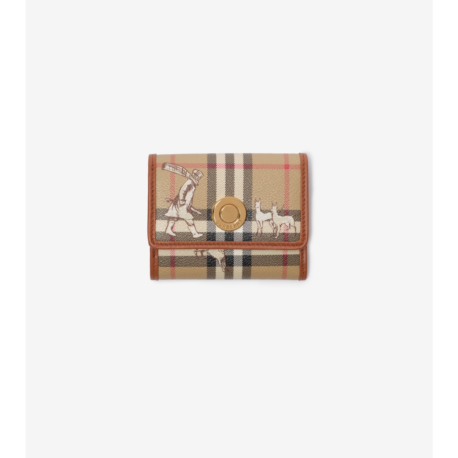 Small Check Mates Folding Wallet