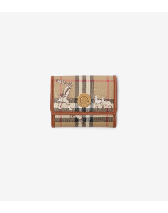 Small Check Mates Folding Wallet