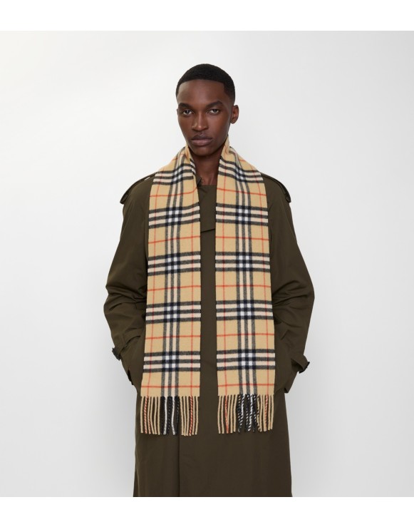 メンズ シルク、ウール、カシミアスカーフ | Burberry® 公式サイト