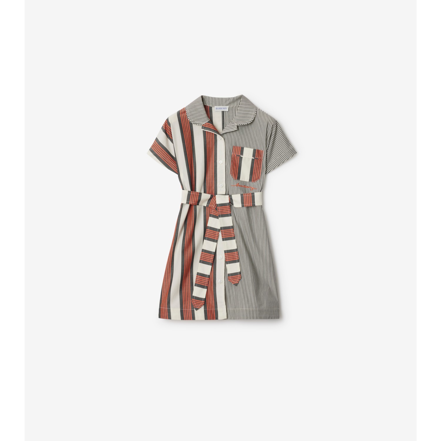 Striped Cotton Shirt Dress