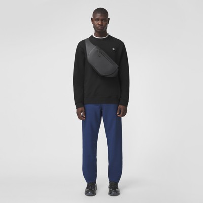 モノグラムモチーフアップリケ コットン スウェットシャツ (ブラック) - メンズ | Burberry®公式サイト