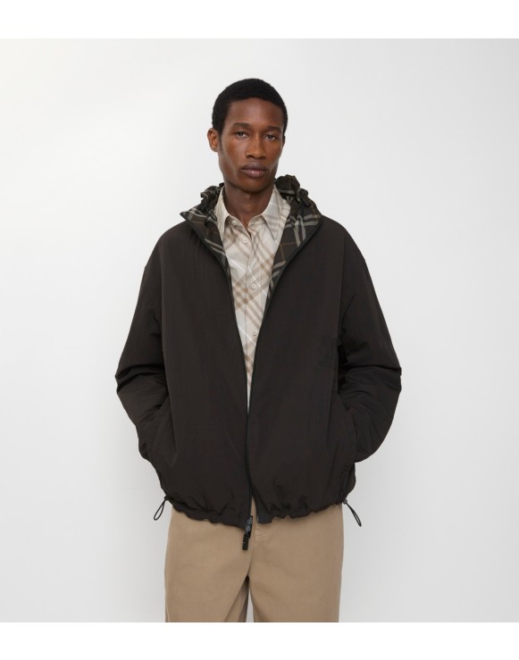 Veste réversible à capuche Check