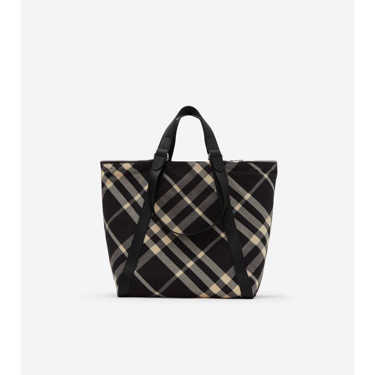 Medium Field Tote in Black/calico - Women | Burberry® Official