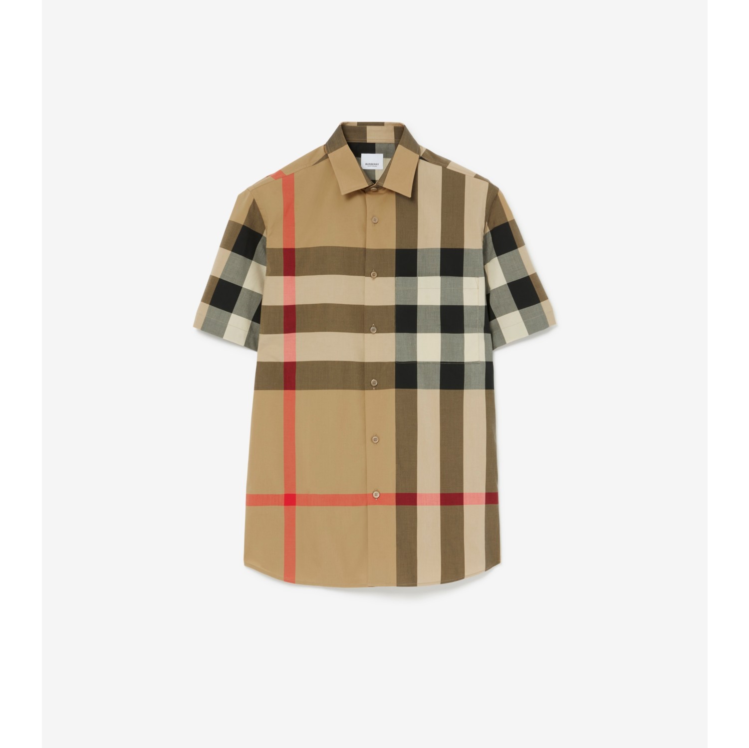 今期新作！】Burberry チェックコットンシャツ-