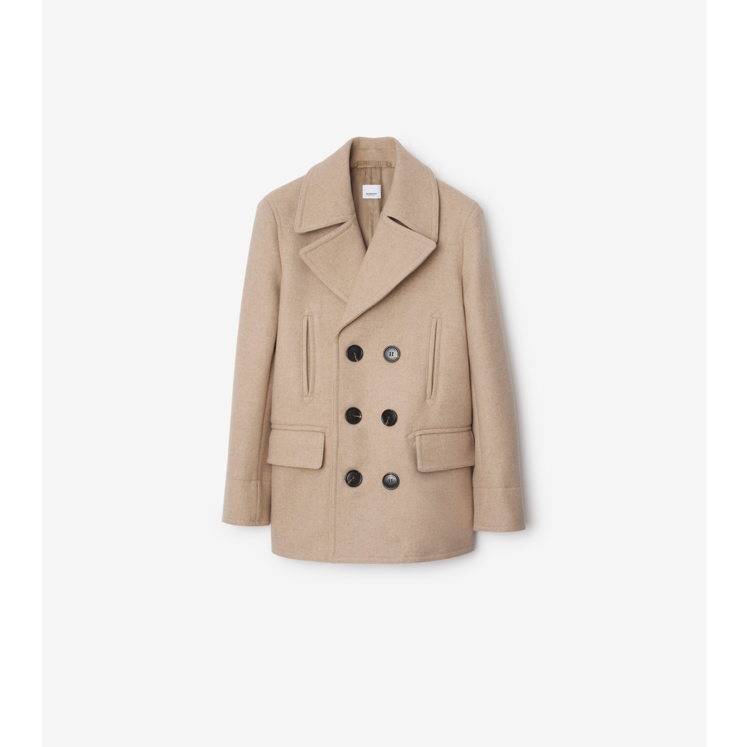 Burberry double breasted coat mens online