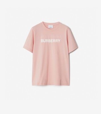 ロゴ コットンTシャツ (ソルベピンク) - ウィメンズ, コットン | Burberry®公式サイト