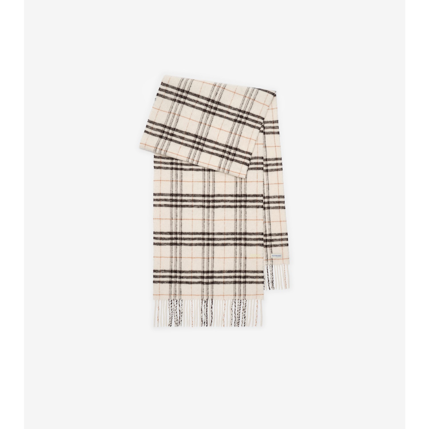 Check Wool Cashmere Scarf