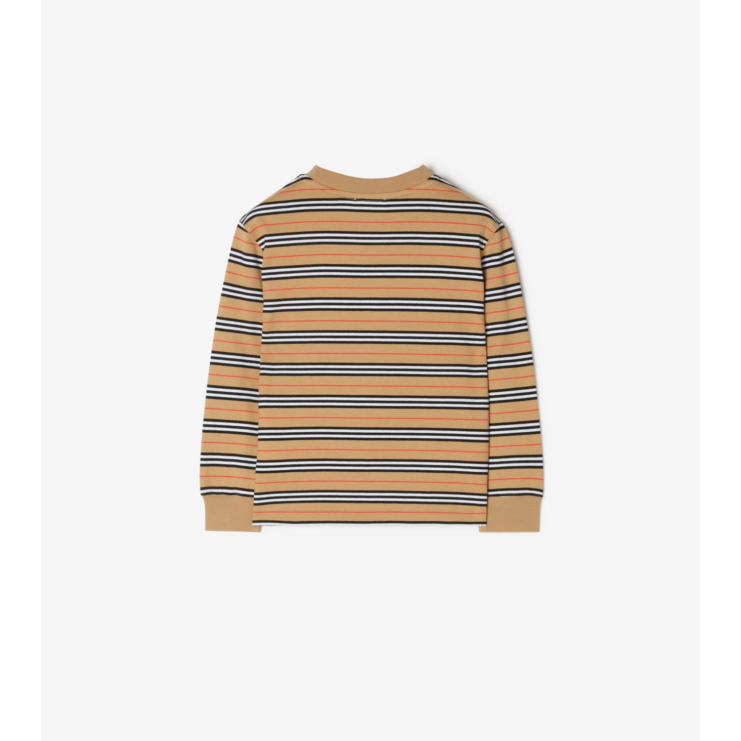 Long-sleeve Icon Stripe Cotton T-shirt