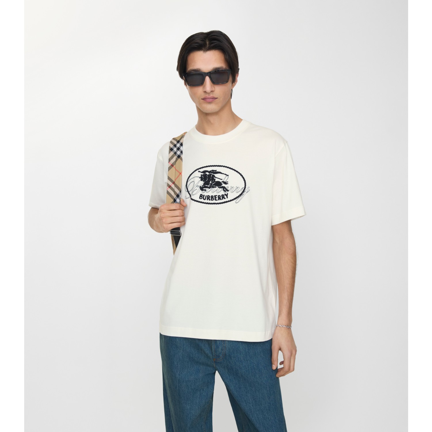 Knight Stamp Cotton T-shirt