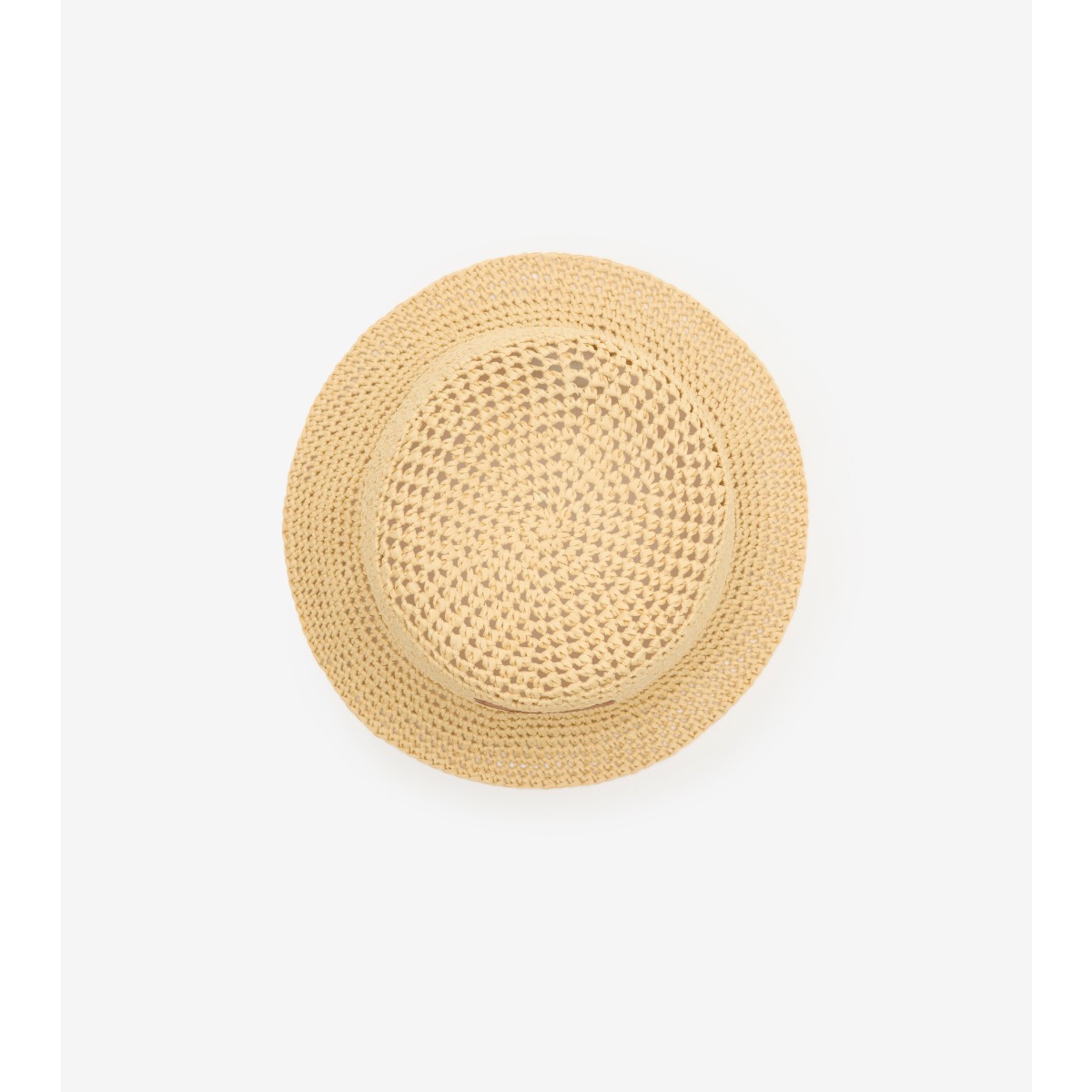  Knight Stamp Raffia-effect Bucket Hat
