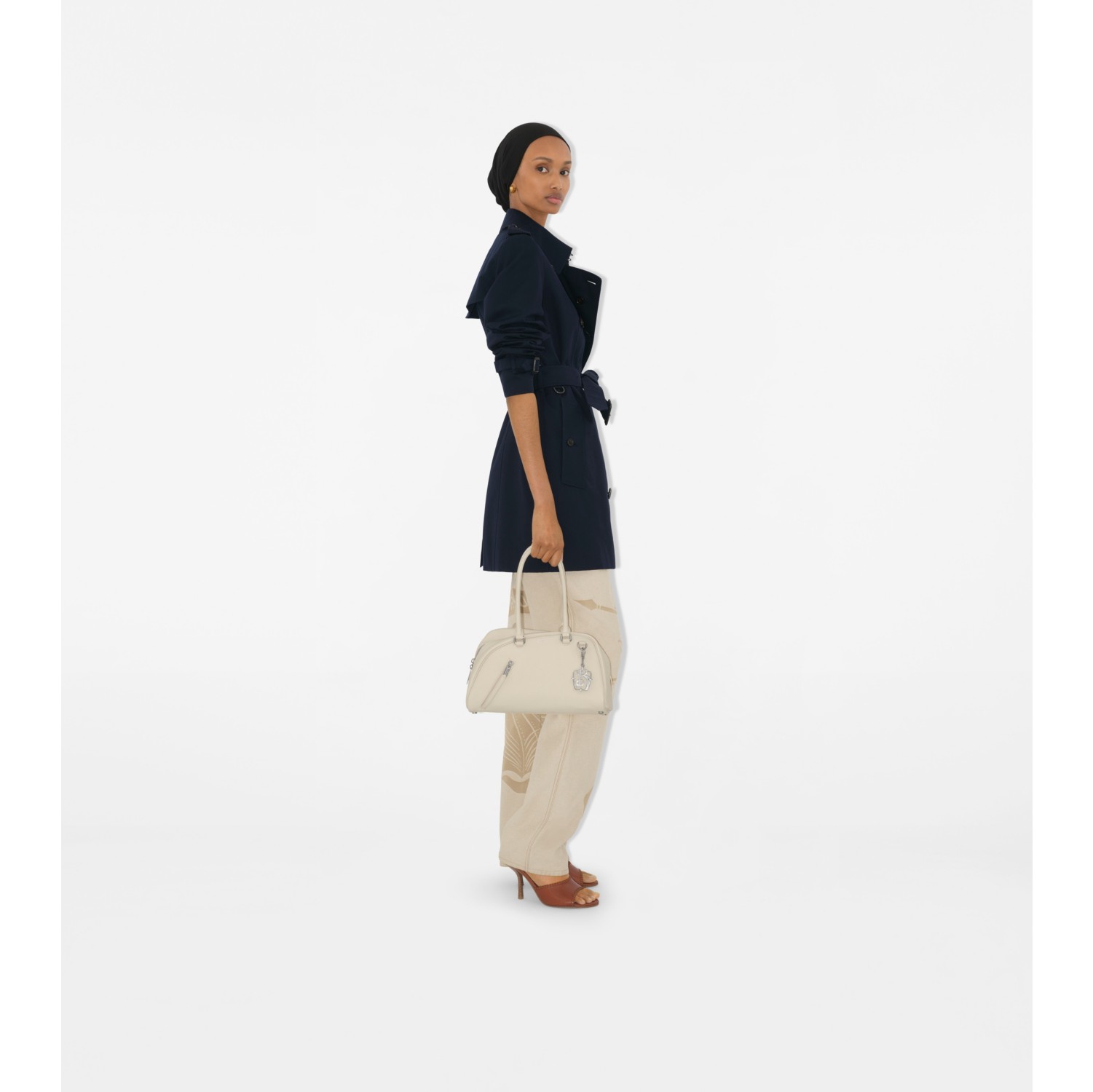 ショート チェルシー ヘリテージ トレンチコート (コールブルー