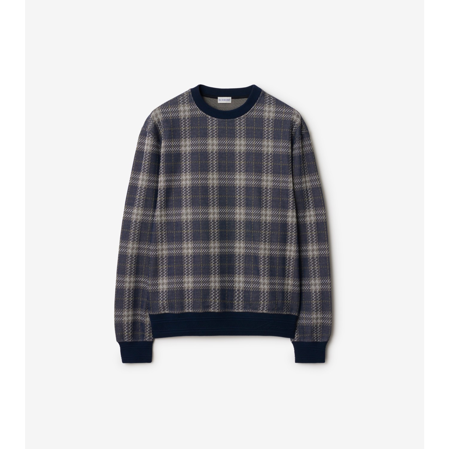 Pullover in misto cotone Check