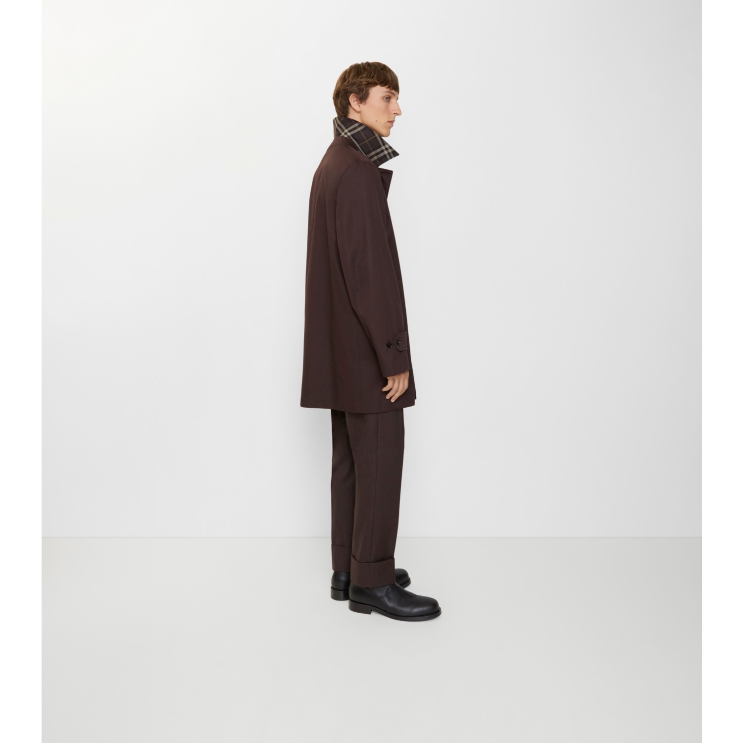 Short Gabardine Car Coat
