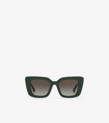 EKD キャットアイ サングラス (ダークグリーン) - ウィメンズ