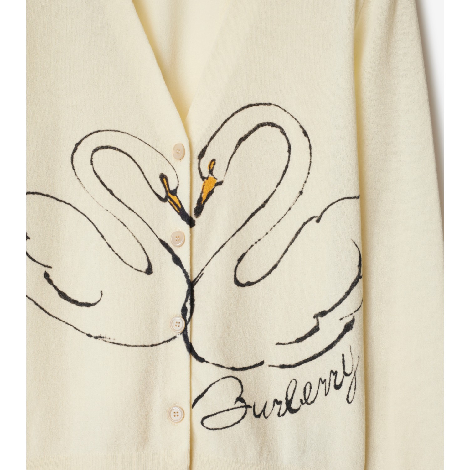 Swan Cotton Crepe Cardigan