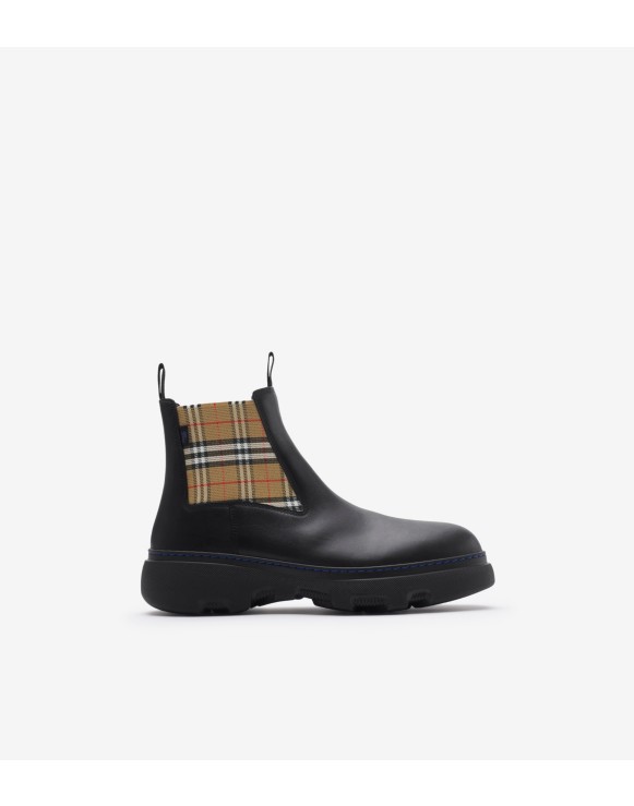 Burberry mens chelsea boots best sale