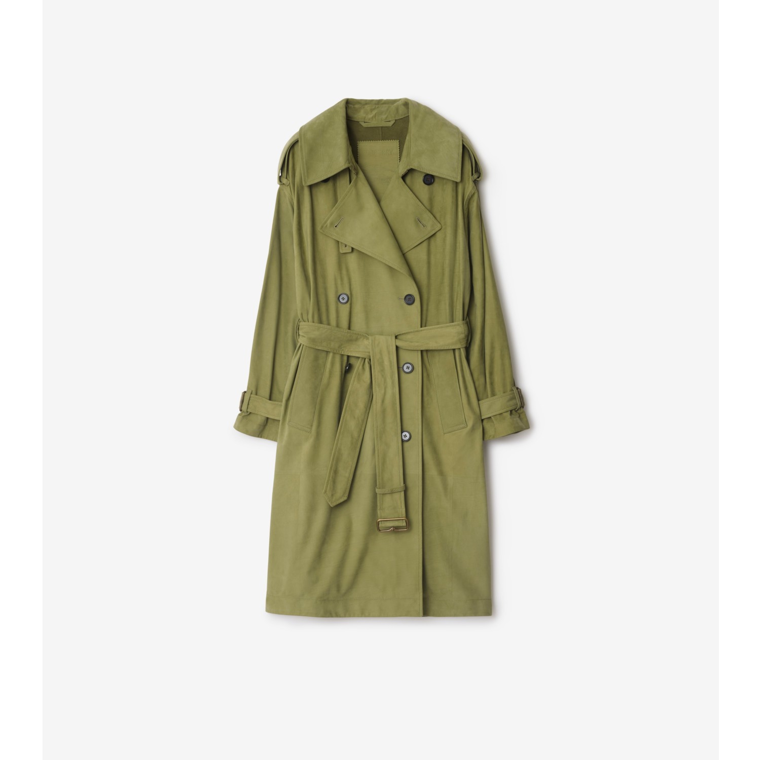 Long Nubuck Trench Coat