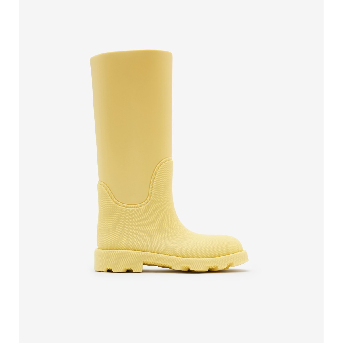 Shop Burberry Rubber Marsh High Boots In Cream