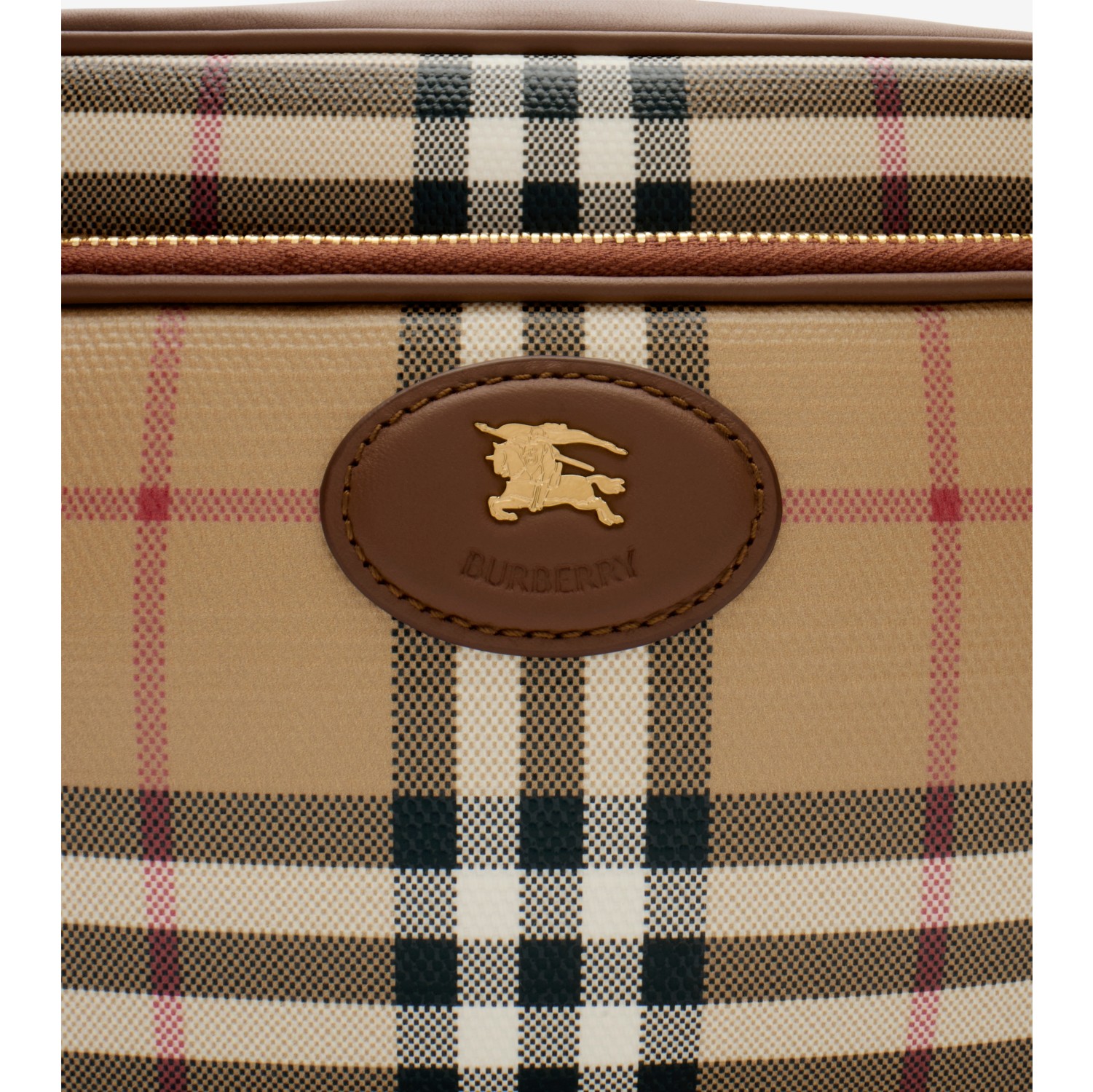 Check Pocket Crossbody Bag in Archive beige - Men, Cotton | Burberry® Official