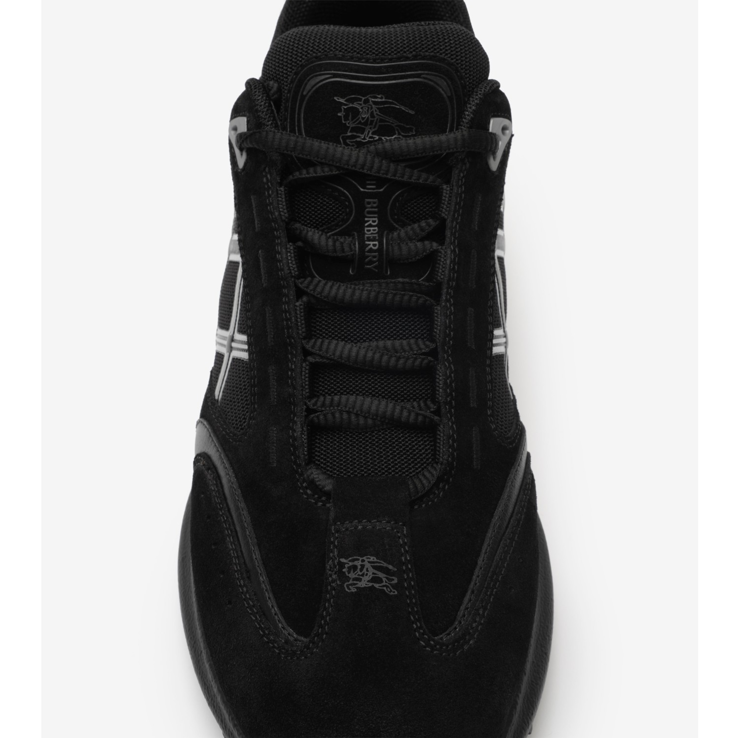 Nylon, Suede and Leather Eclipse Sneakers in Black - Men | Burberry® Official