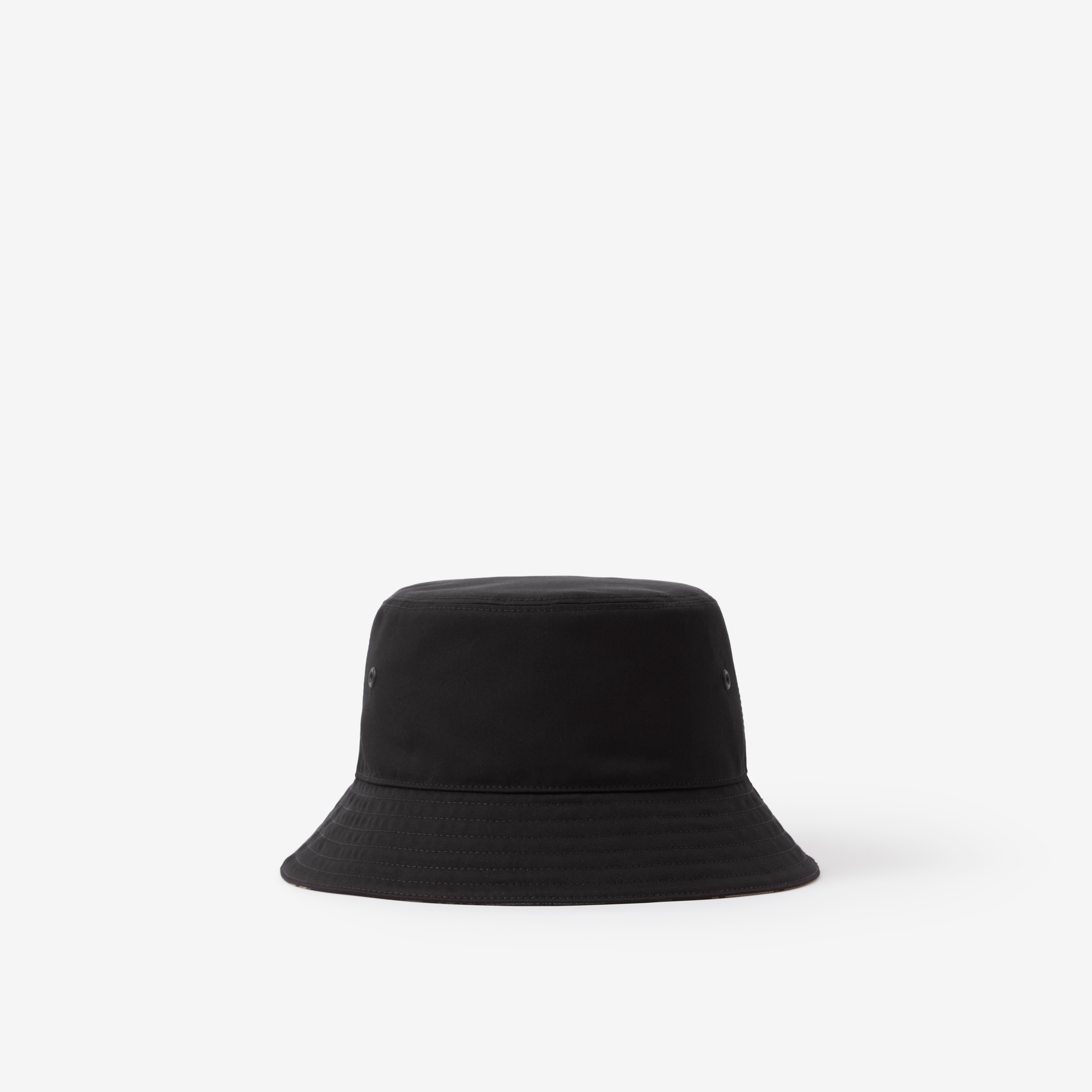 Bob en gabardine de coton avec logo brodé (Noir) | Site officiel Burberry® - 3