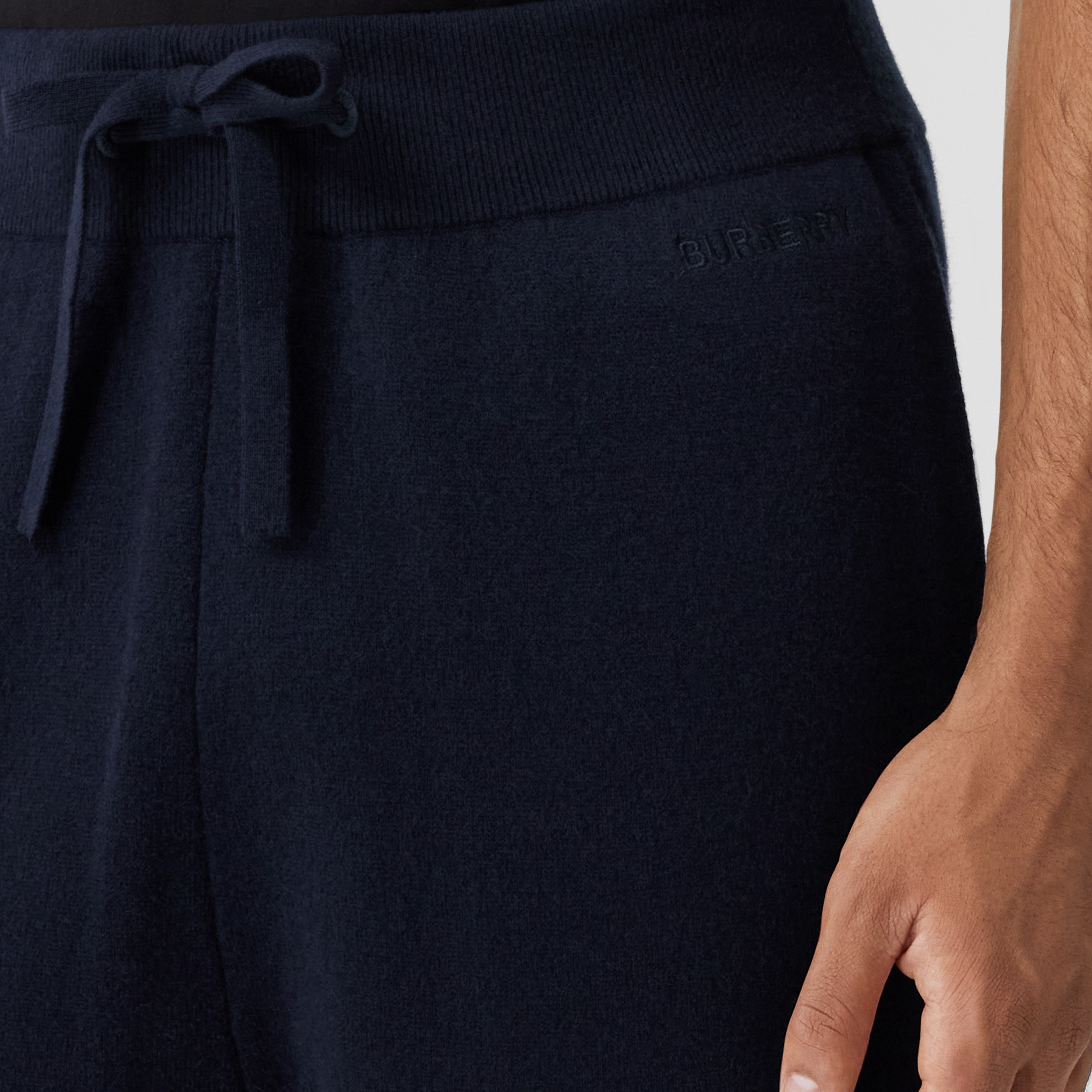 Cashmere Blend Jogging Pants in Dark Charcoal Blue - Men | Burberry® Official - 2