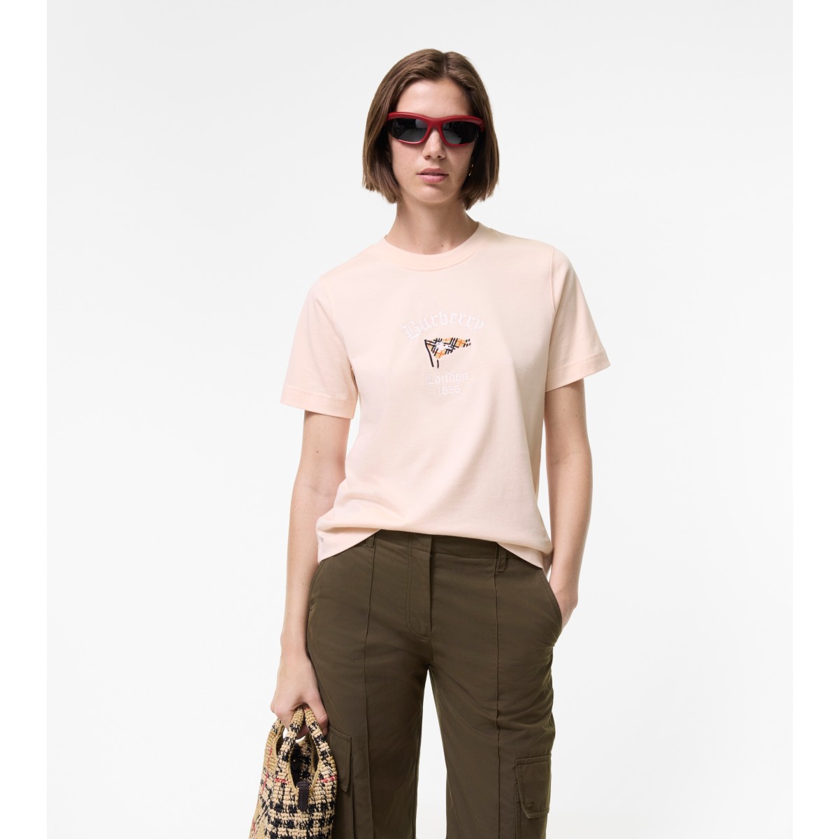  Check Flag Cotton T-shirt