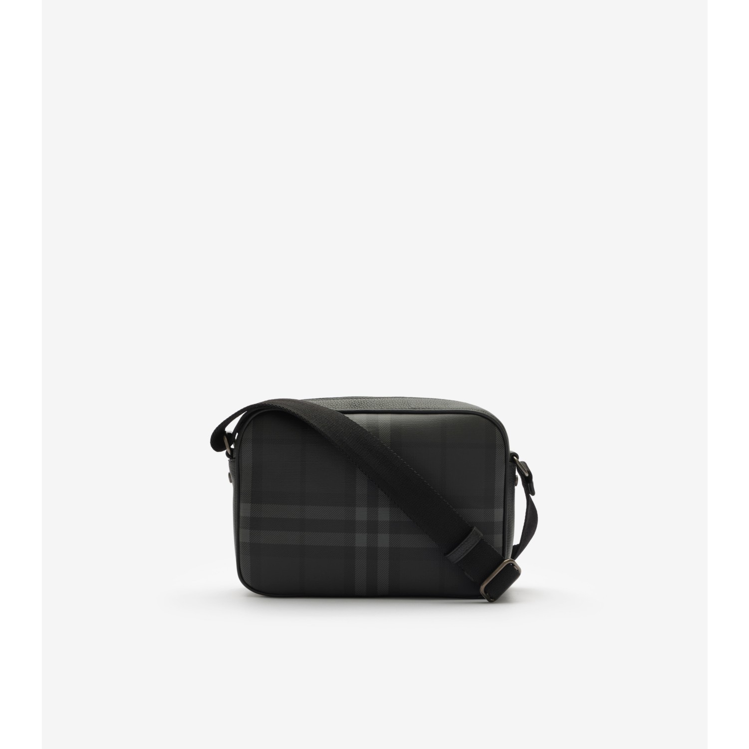 City Check Pocket Crossbody bag in Iron grey - Men, Cotton, Technical | Burberry® Official