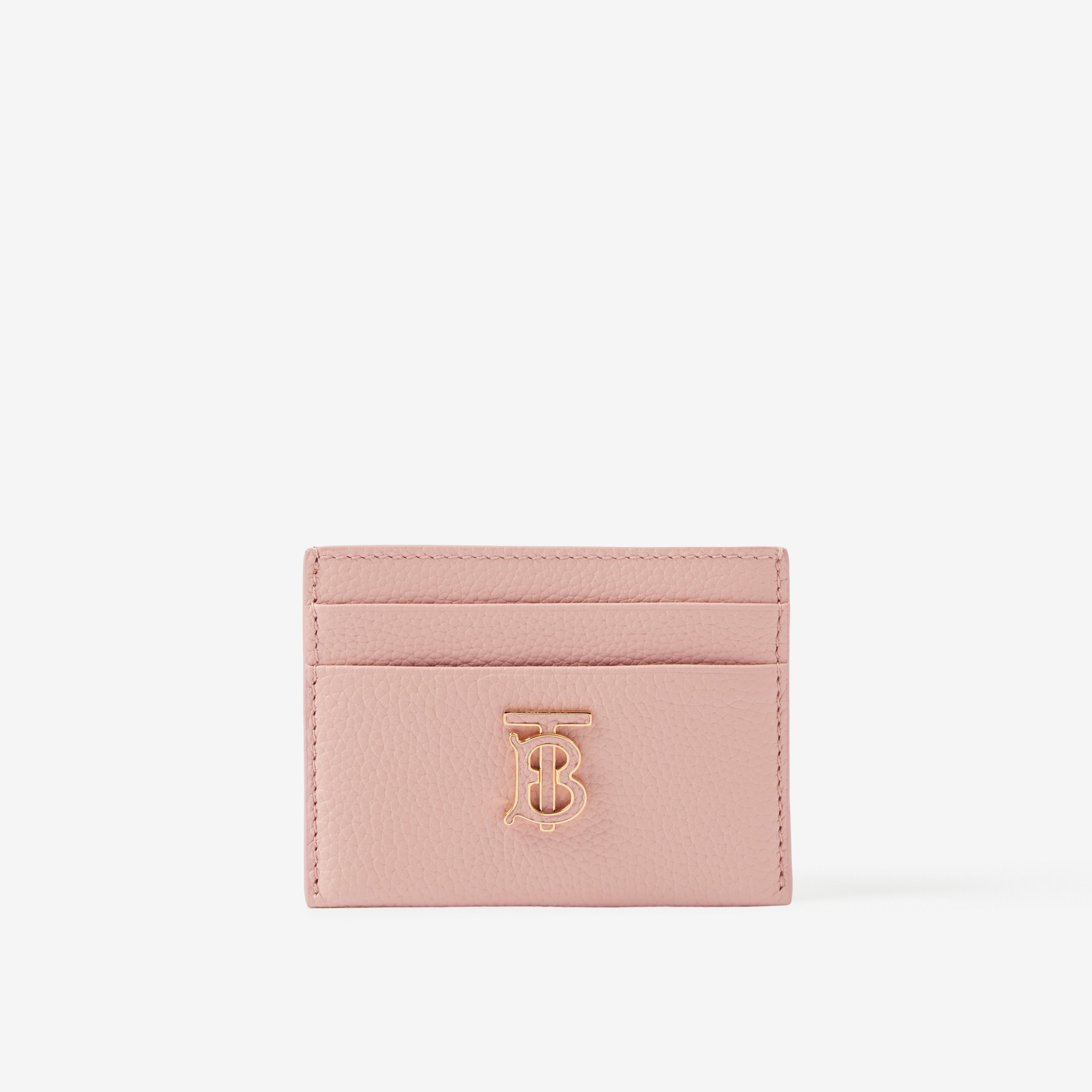 Grainy Leather TB Card Case in Dusky Pink - Women | Burberry® Official - 1