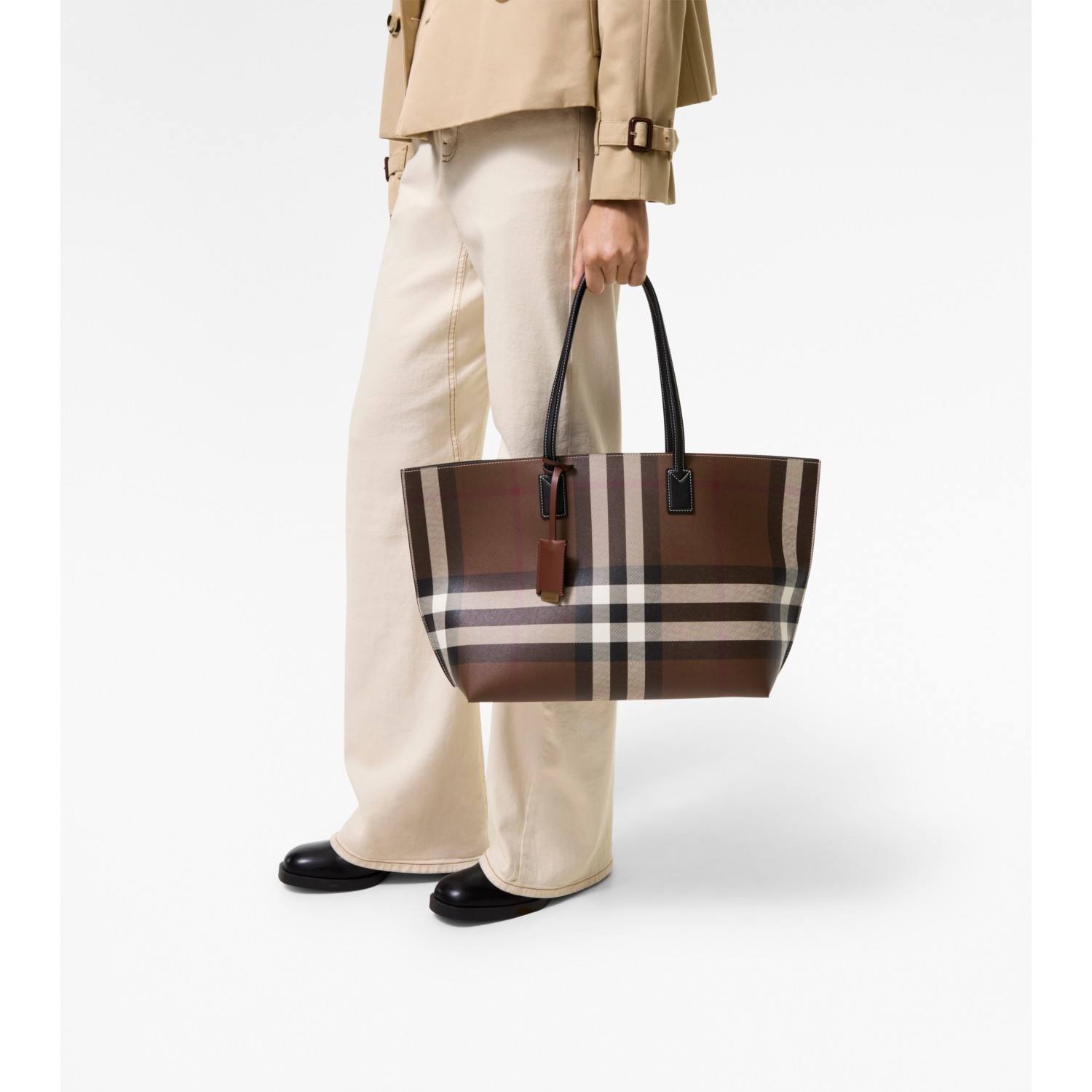 Medium Check Tote - thumbnail 3