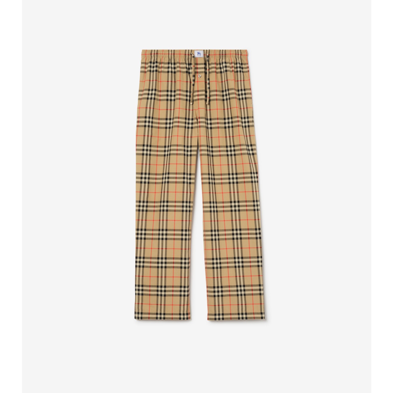 Check Cotton Pyjama Bottoms
