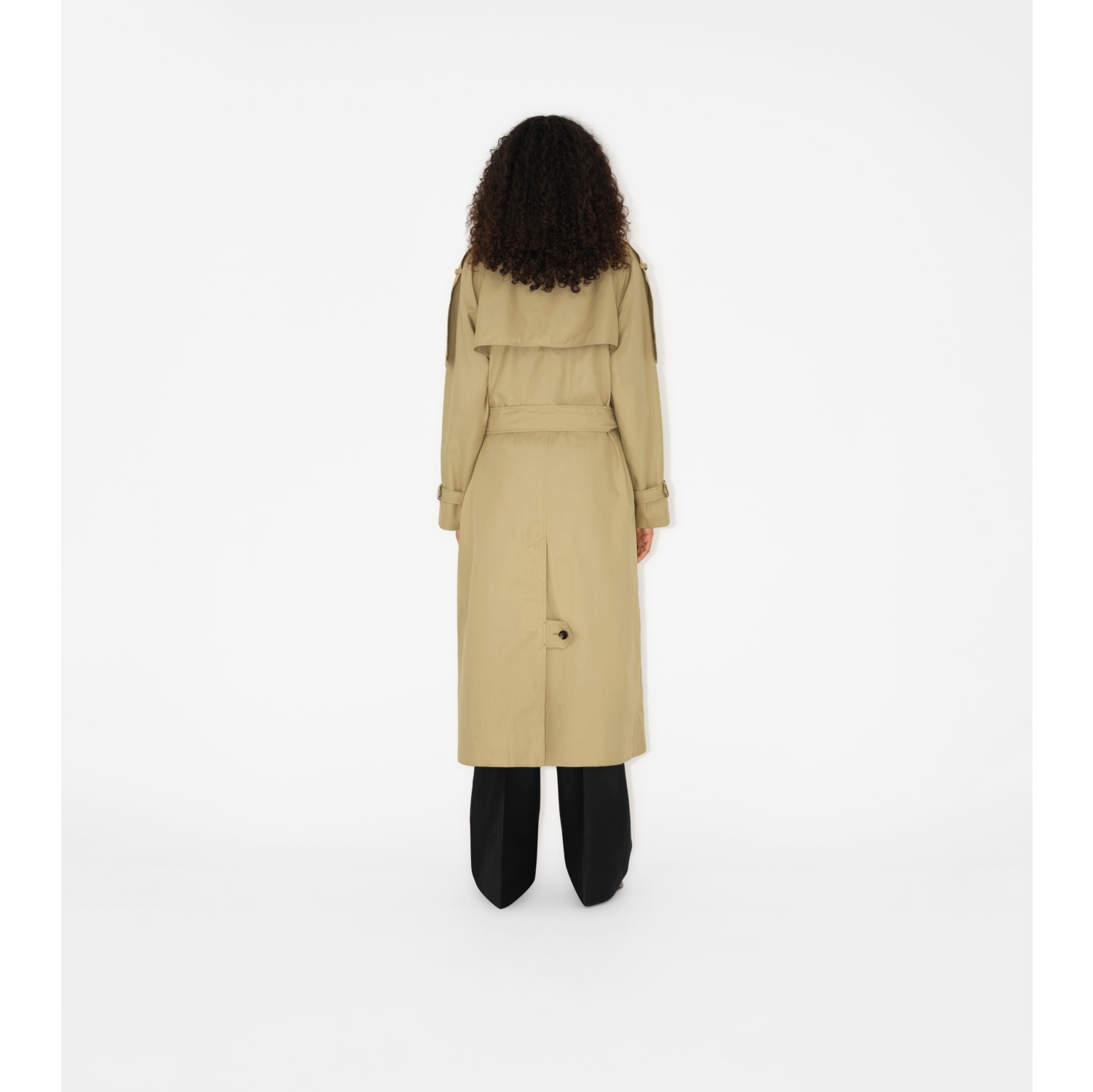 Long Highgrove Castleford Trench Coat in Hunter - Women, Cotton ...