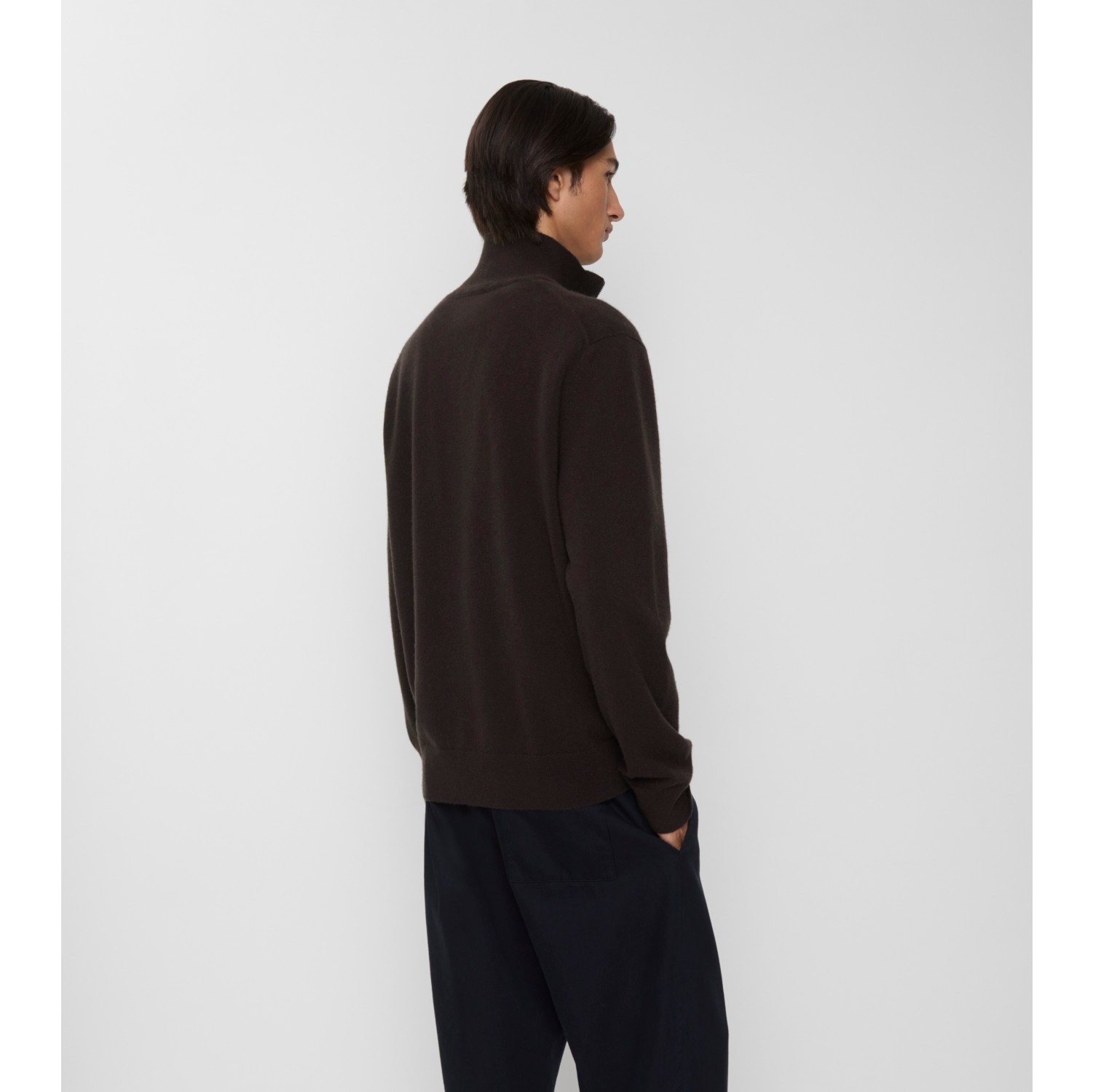 Cashmere Blend Half-zip Sweater