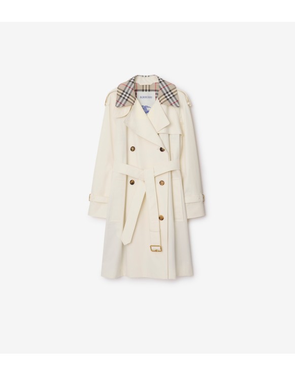 Mid-length Check Collar Castleford Trench Coat