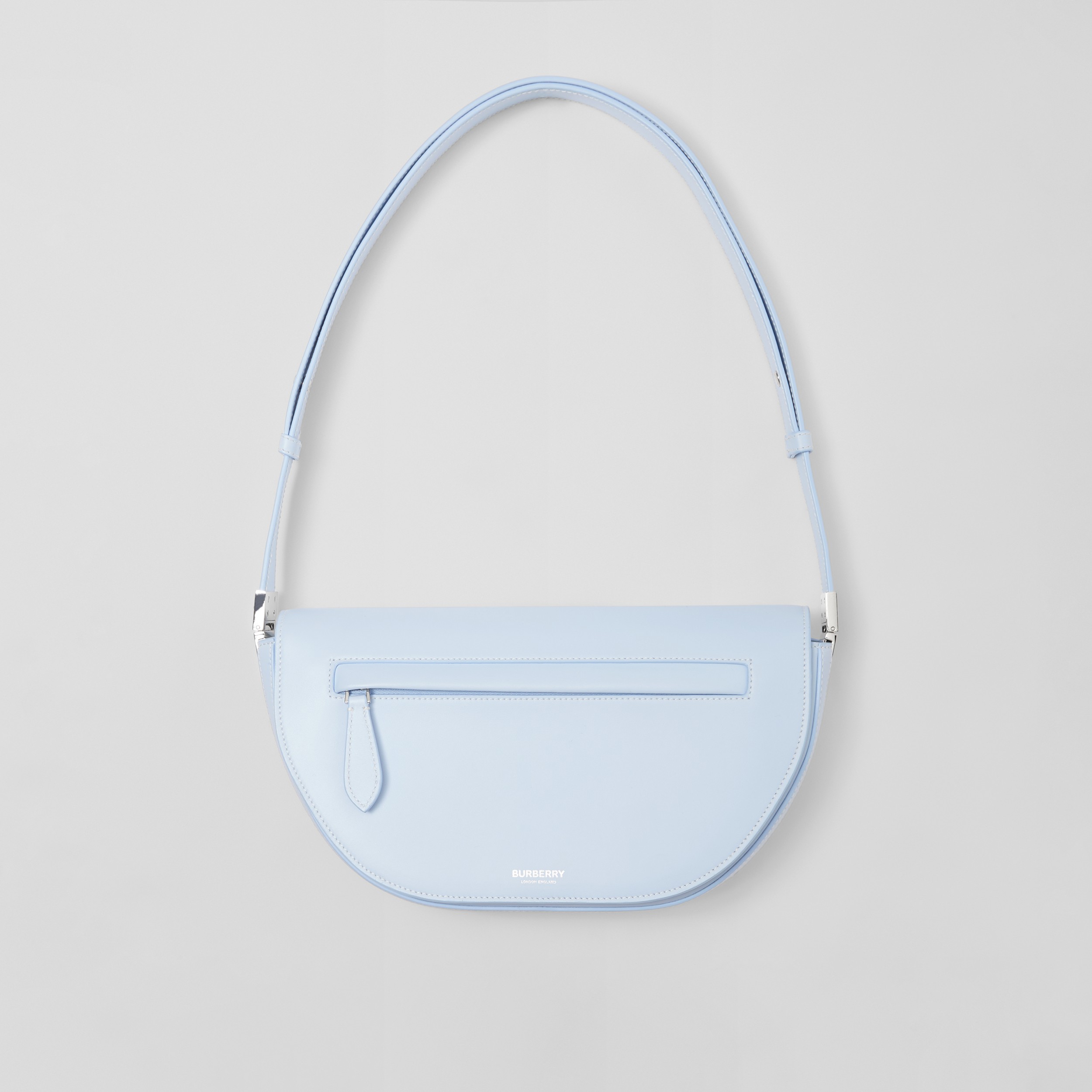 Leather Small Olympia Bag in Pale Blue - Women | Burberry® Official - 1