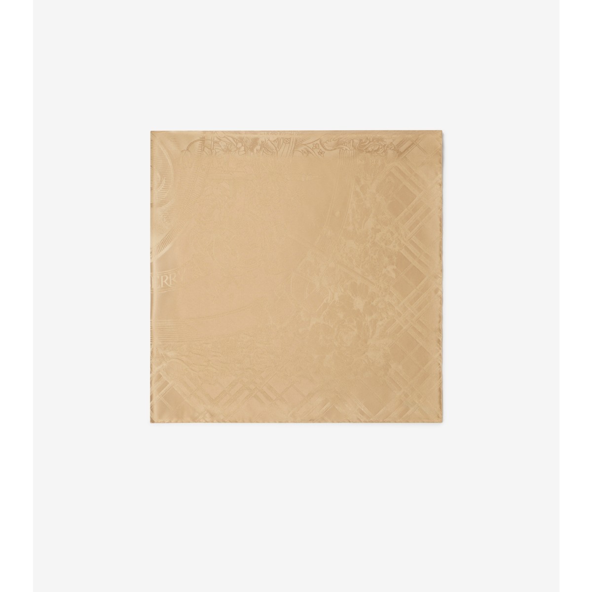  Check Floral Crest Scarf