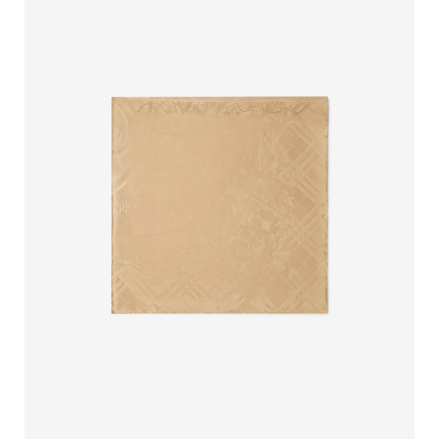 Floral Crest Silk Scarf