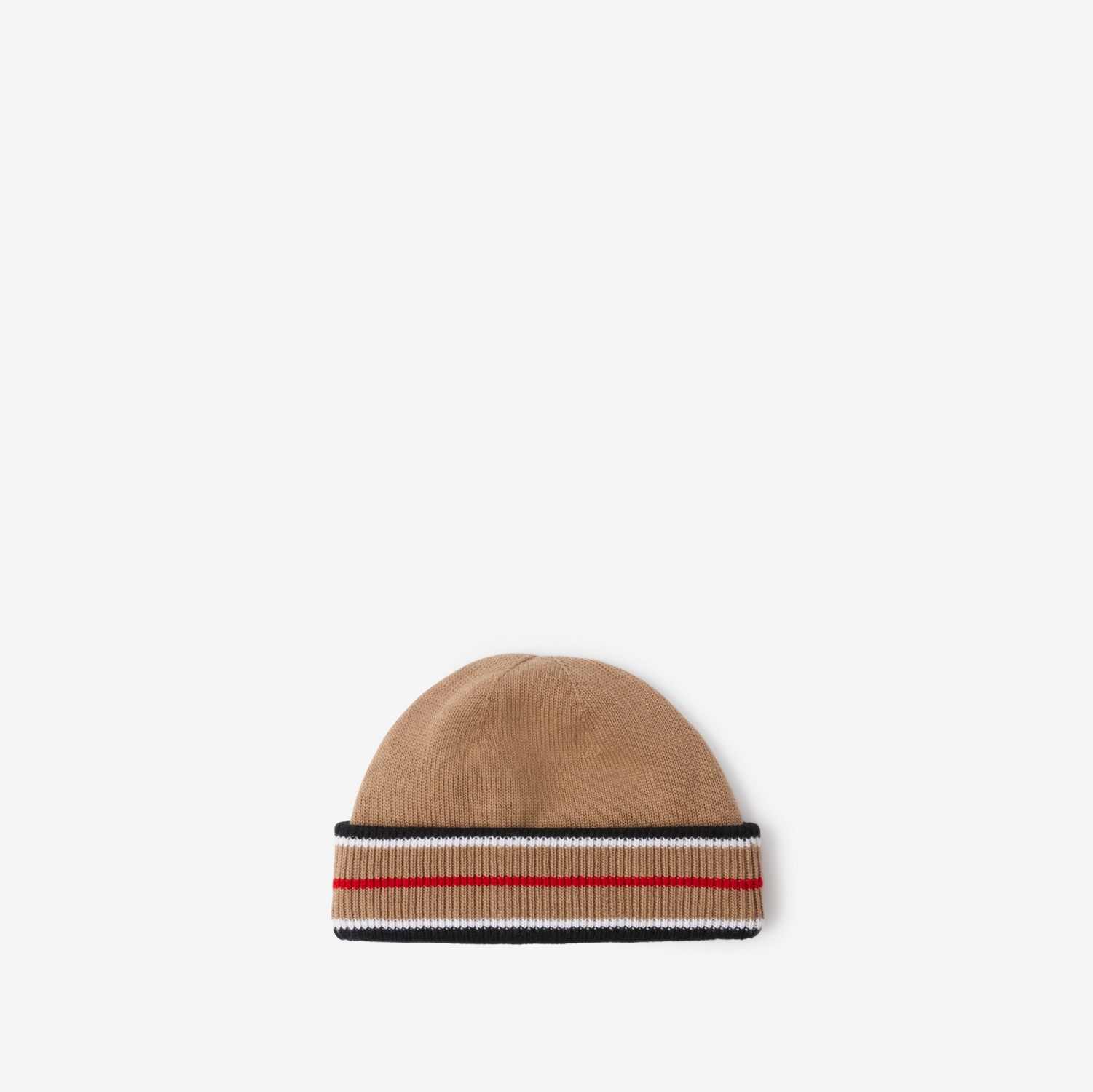 Icon Stripe Beanie in Camel | Burberry® Official