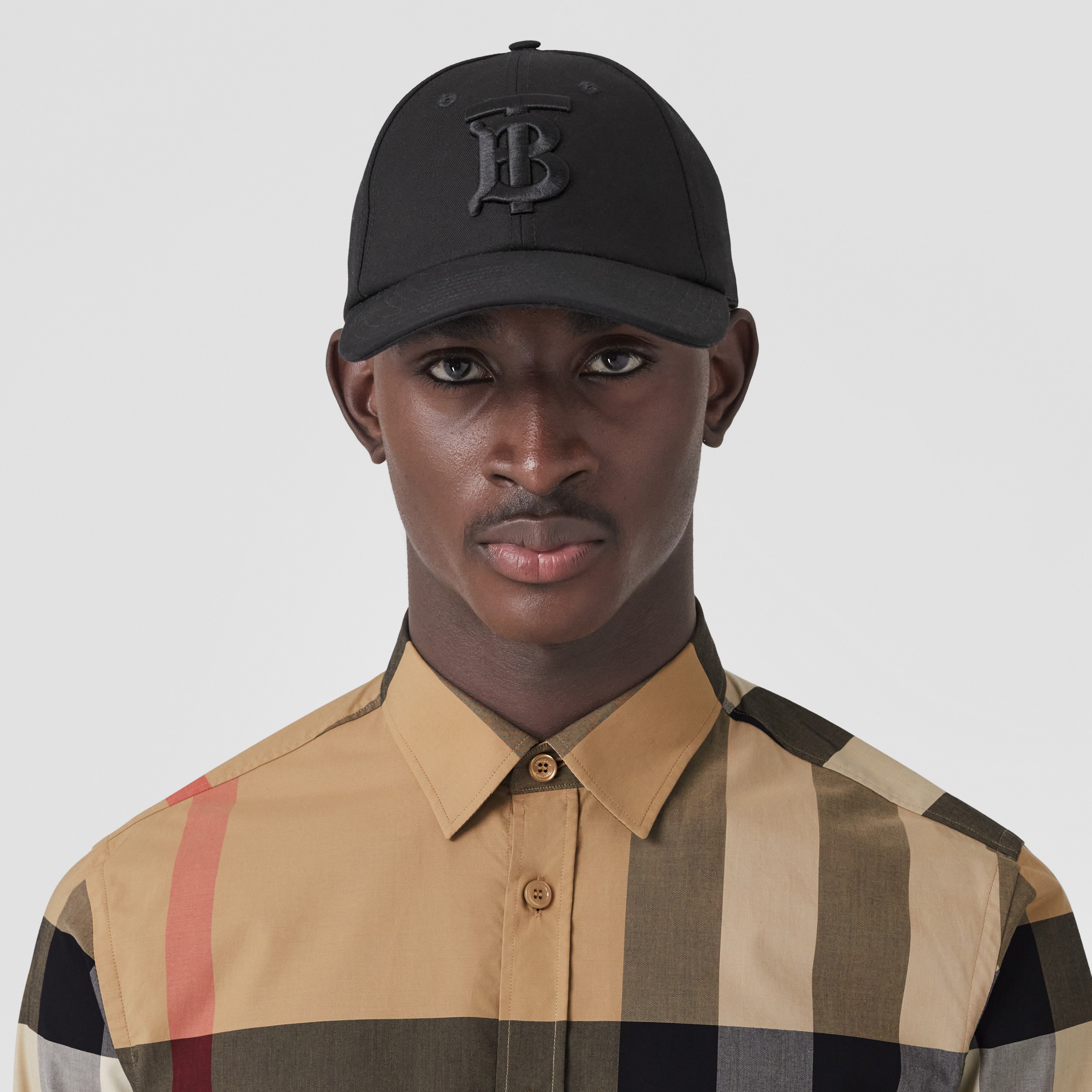 Camisa de popeline de algodão stretch xadrez (Bege Clássico) | Burberry® oficial - 2
