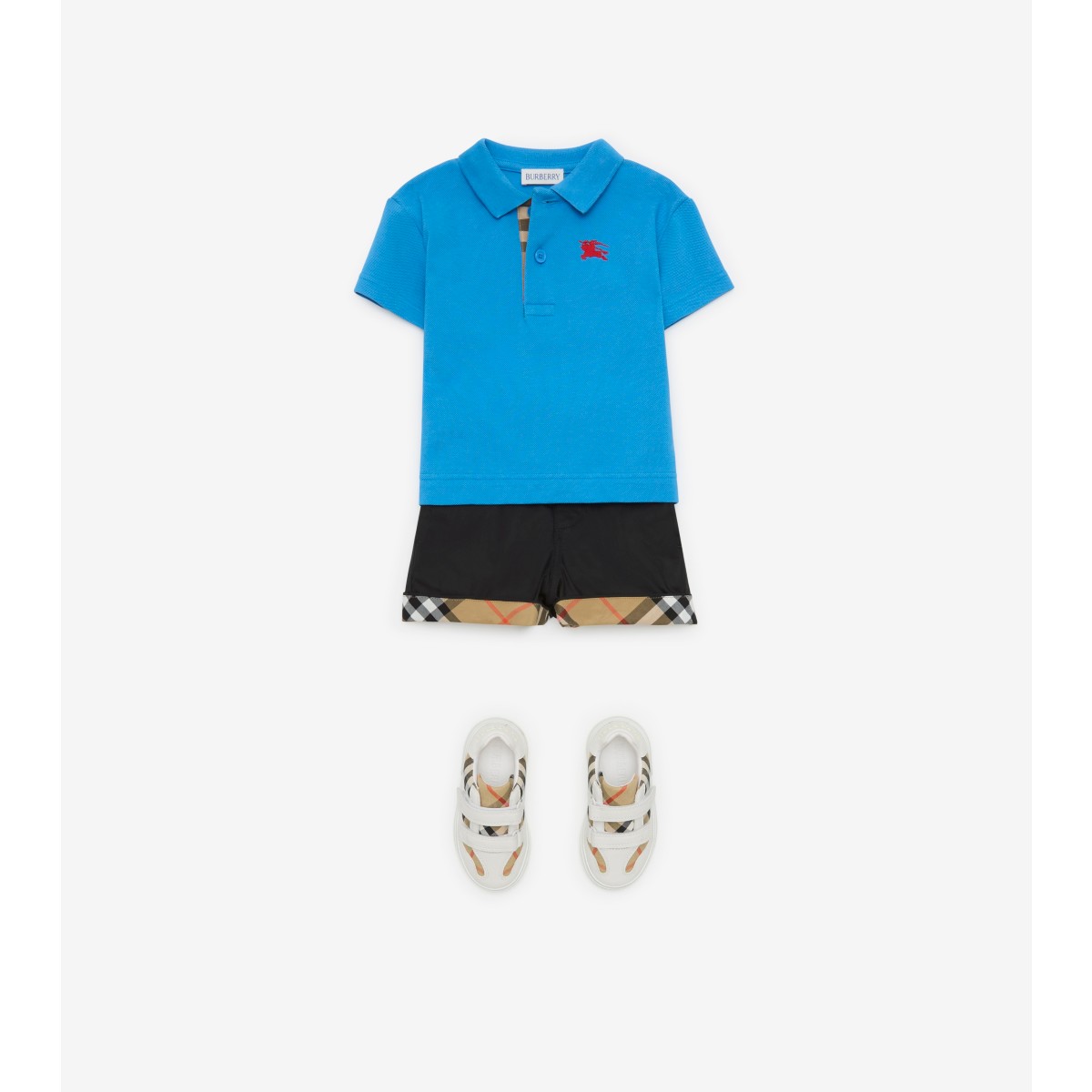  Check Turn-up Cotton Shorts