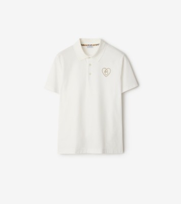 『新品』タグ付き♡Burberry ホワイト ポロシャツL L BURBERRY ホワイト ポロシャツ 新品 タグ付き - メルカリ