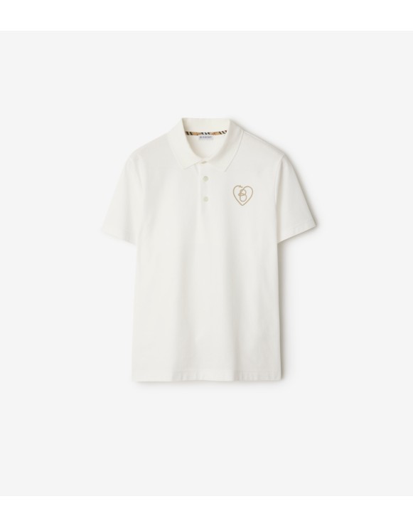 B Heart Cotton Polo Shirt
