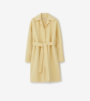 Manteau portefeuille en cachemire (Daffodil) - Femme, Pur cachemire | Site officiel Burberry®