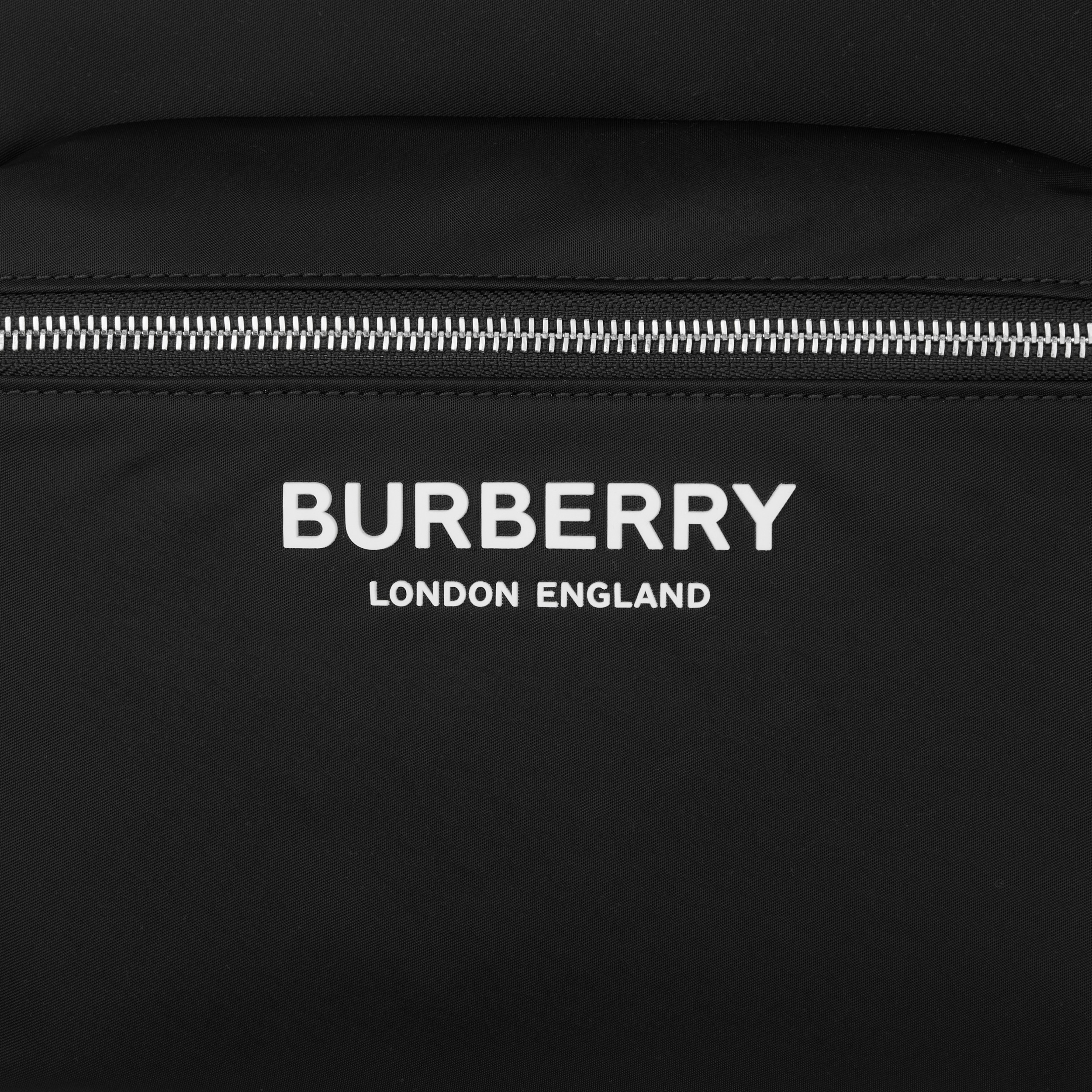 Logo Print Nylon Backpack in Black - Men | Burberry® Official - 2