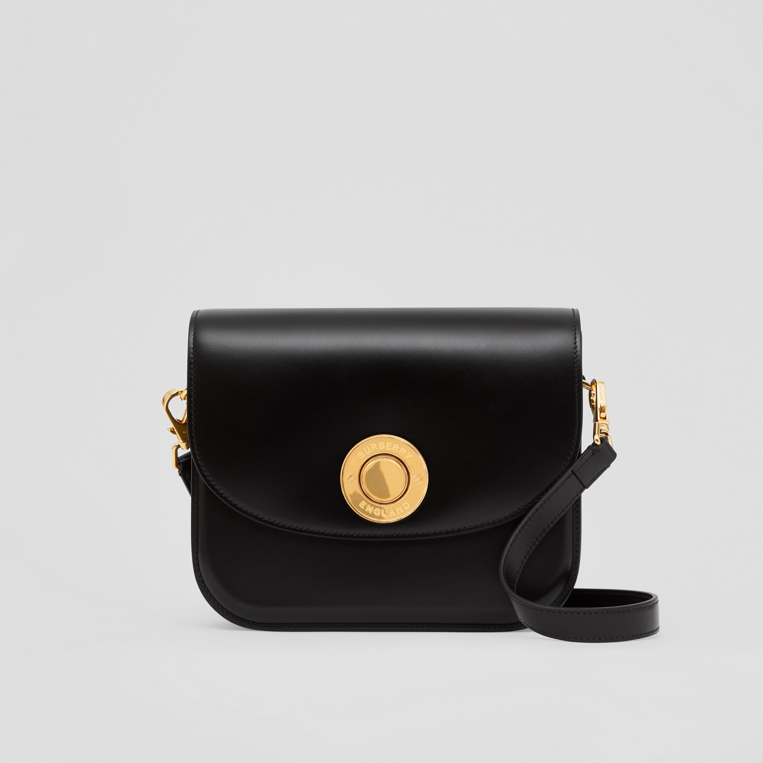 Leather Medium Elizabeth Bag in Black - Women | Burberry® Official - 1