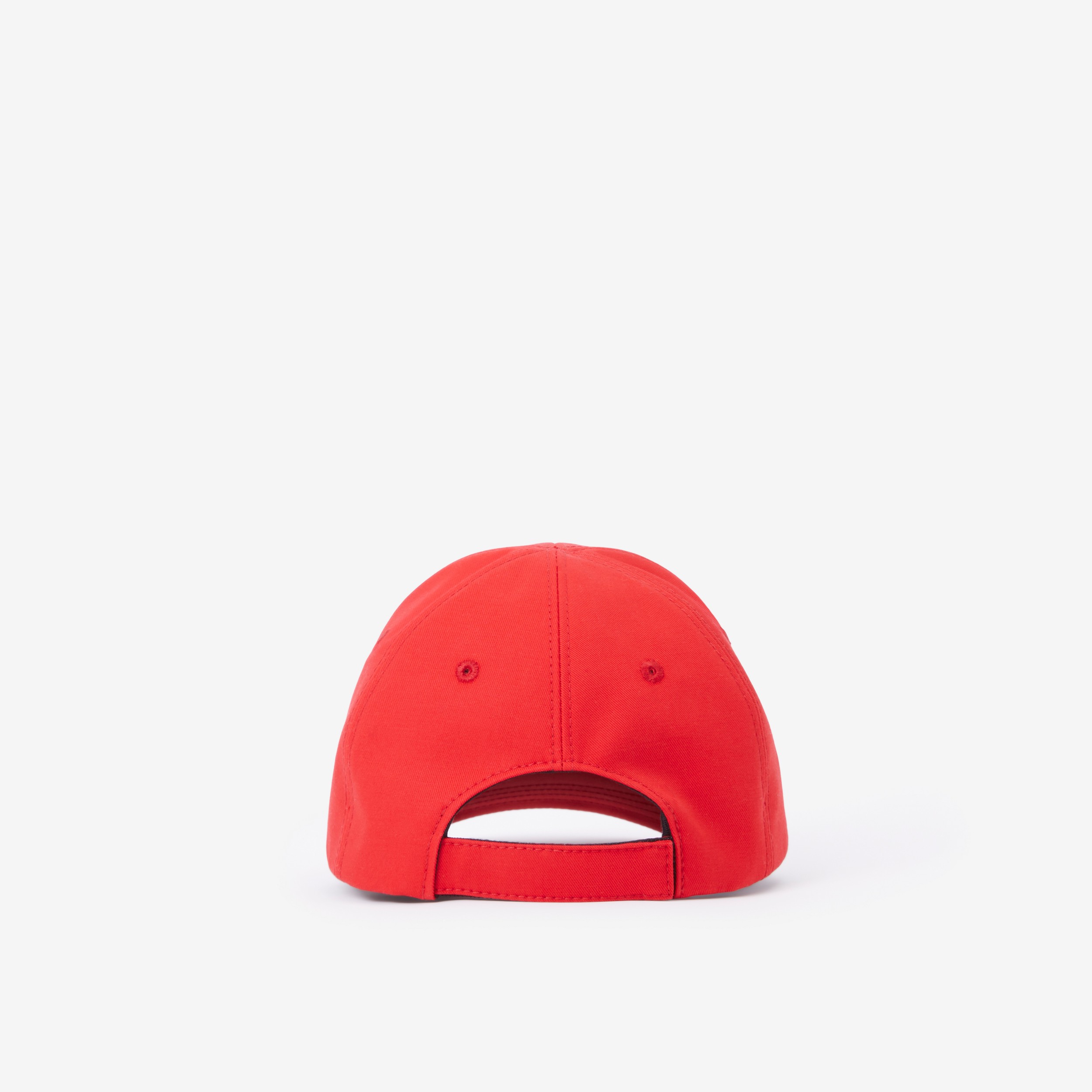 Letter Graphic Cotton Baseball Cap in Bright Red - Children | Burberry® Official - 3