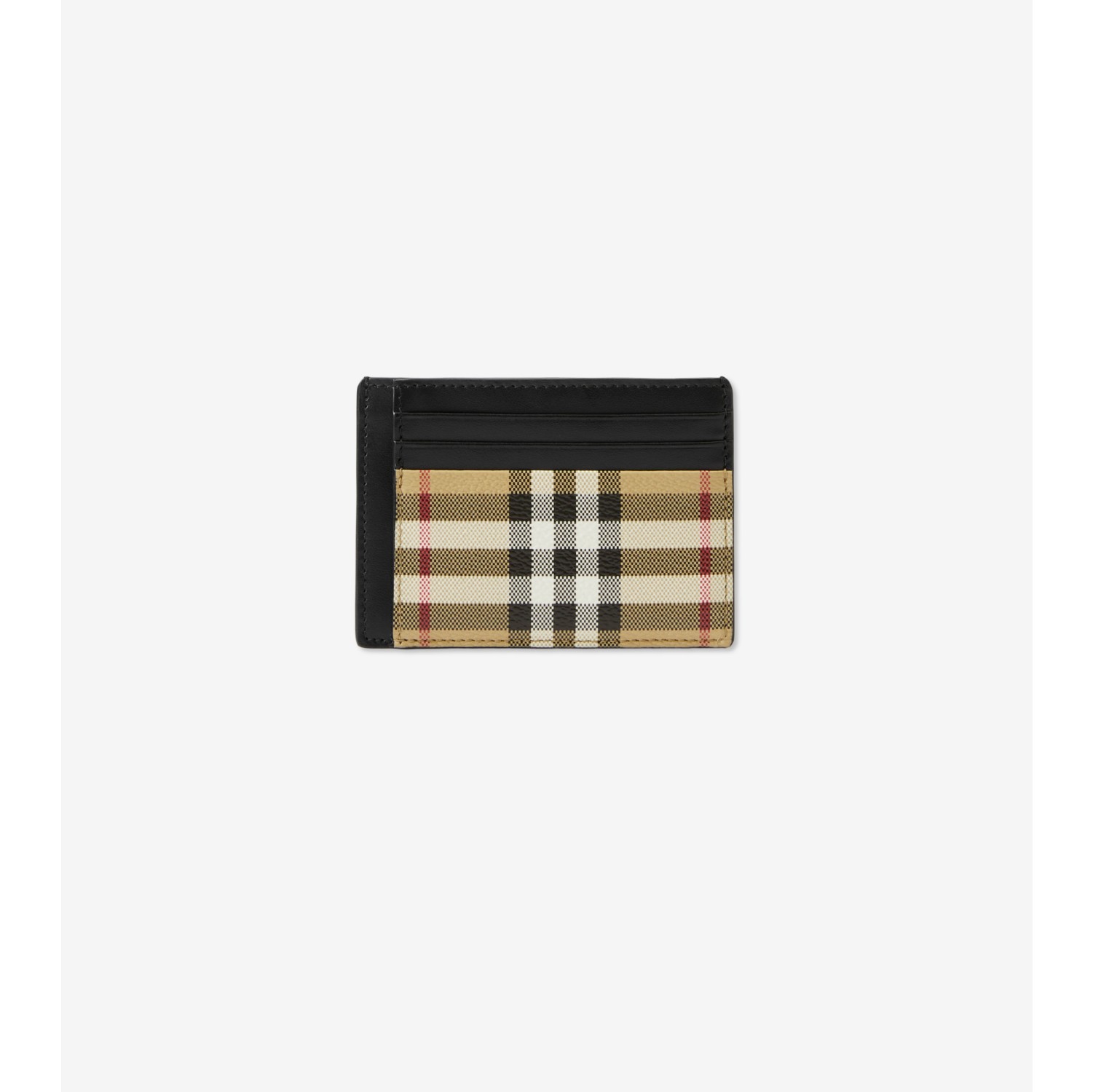 Check Clip Card Case in Archive beige - Men, Canvas | Burberry® Official
